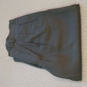 Perry Ellis Green/Olive Linen Blend Pants  38 - 26.5